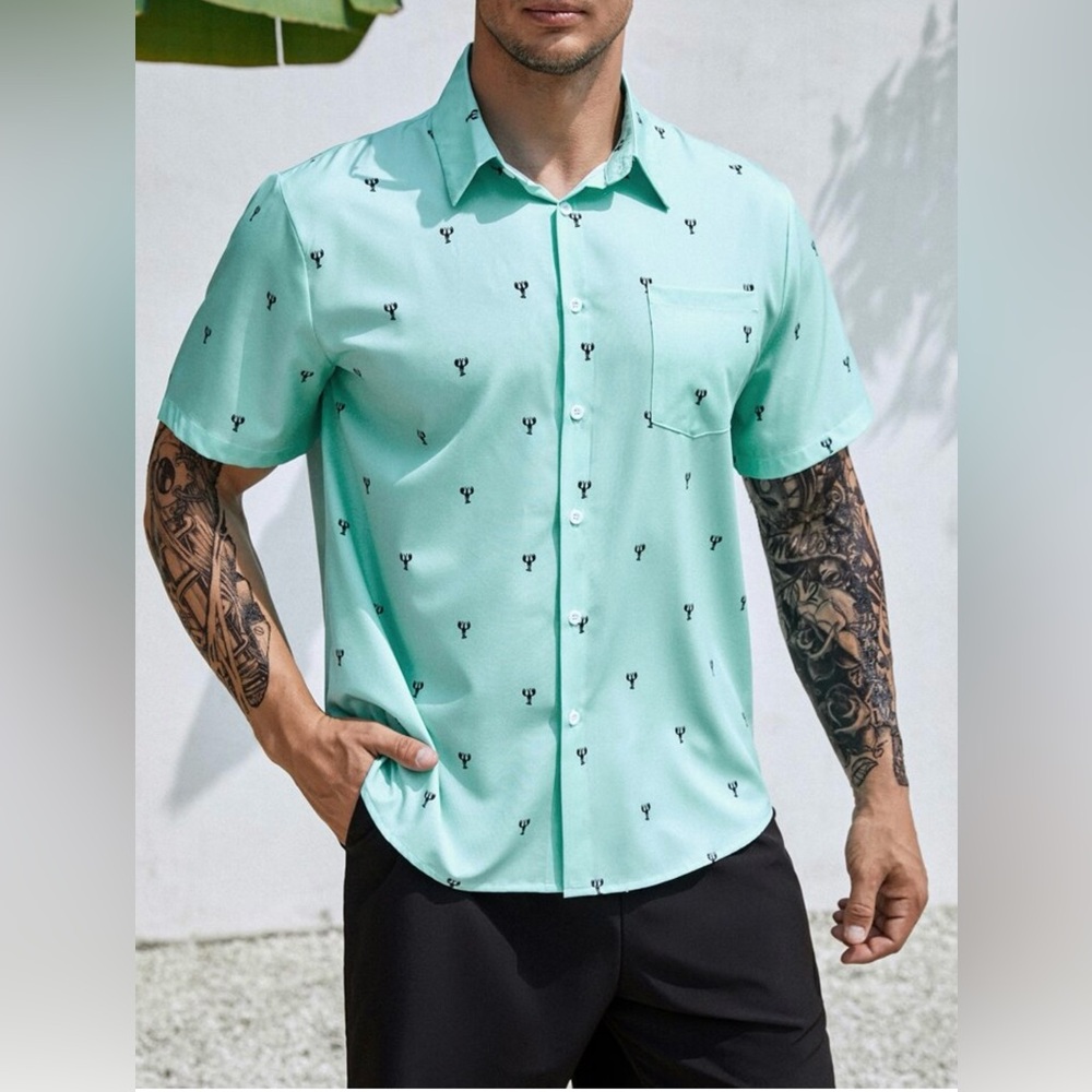 Bundle (6) Manginity RSRT men’s extra large all over print shirts,‎ bundle New